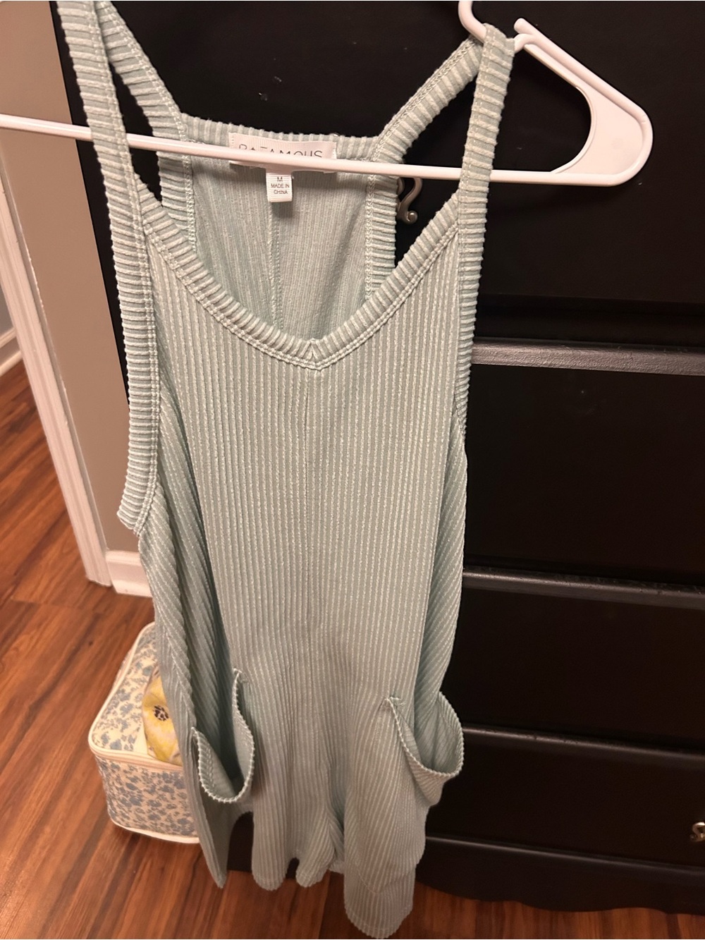 Mint Ribbed romper